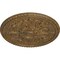 Ekena Millwork Bradford Ceiling Medallion (Fits Canopies up to 6 5/8"), Hand-Painted Rubbed Bronze, 32 5/8"OD x 2"P CM32BRRZS - alternate 4